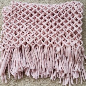Deb fringe infinity scarf
